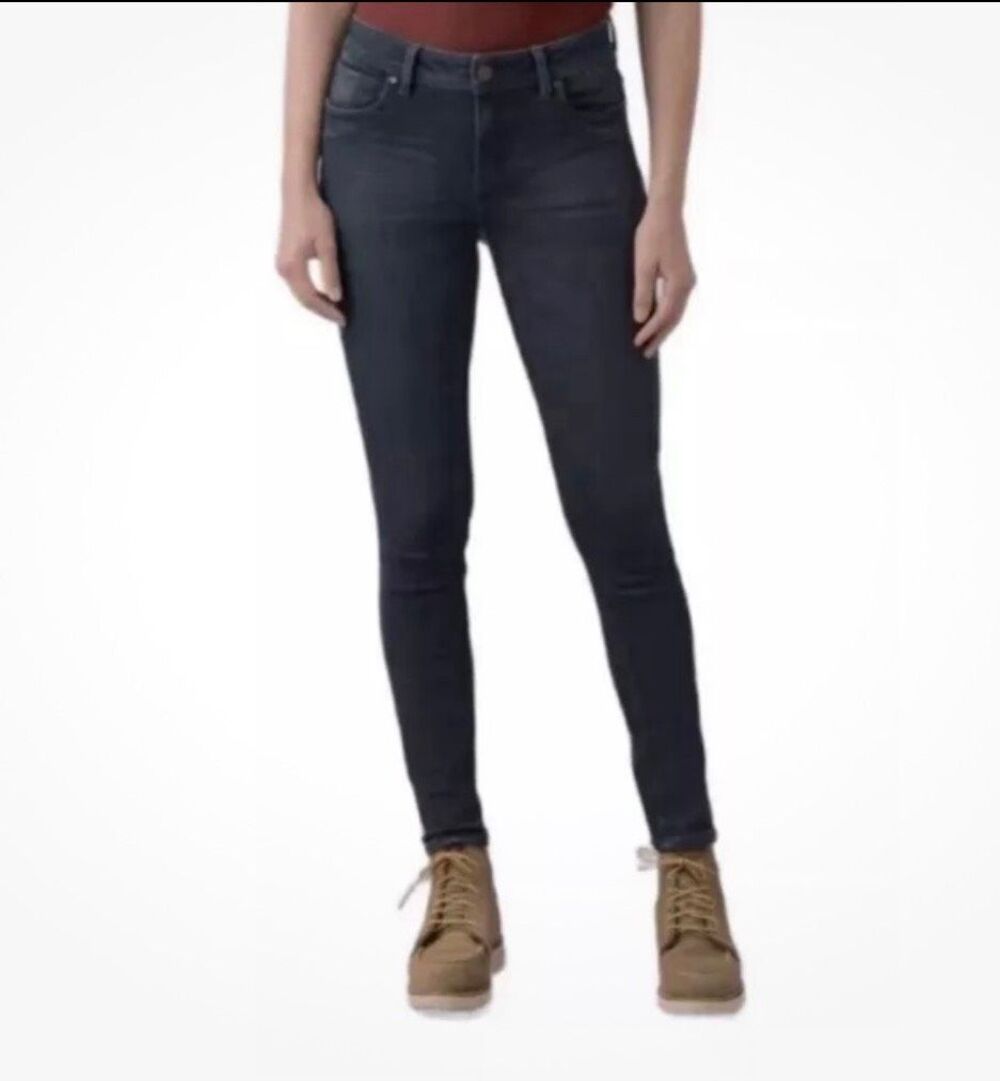 prAna Soma Skinny Jeans Tinted Black Stretch Denim Womens 10/30 NEW